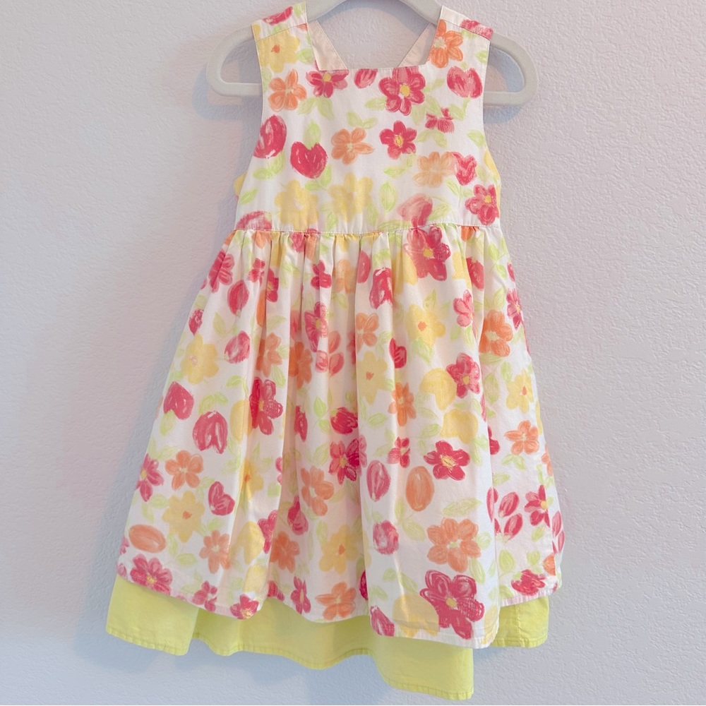 Bundle of 2 Flower Pattern Dresses: Emma’s Garden and Wonder Nation. Siz… - Picture 3 of 14